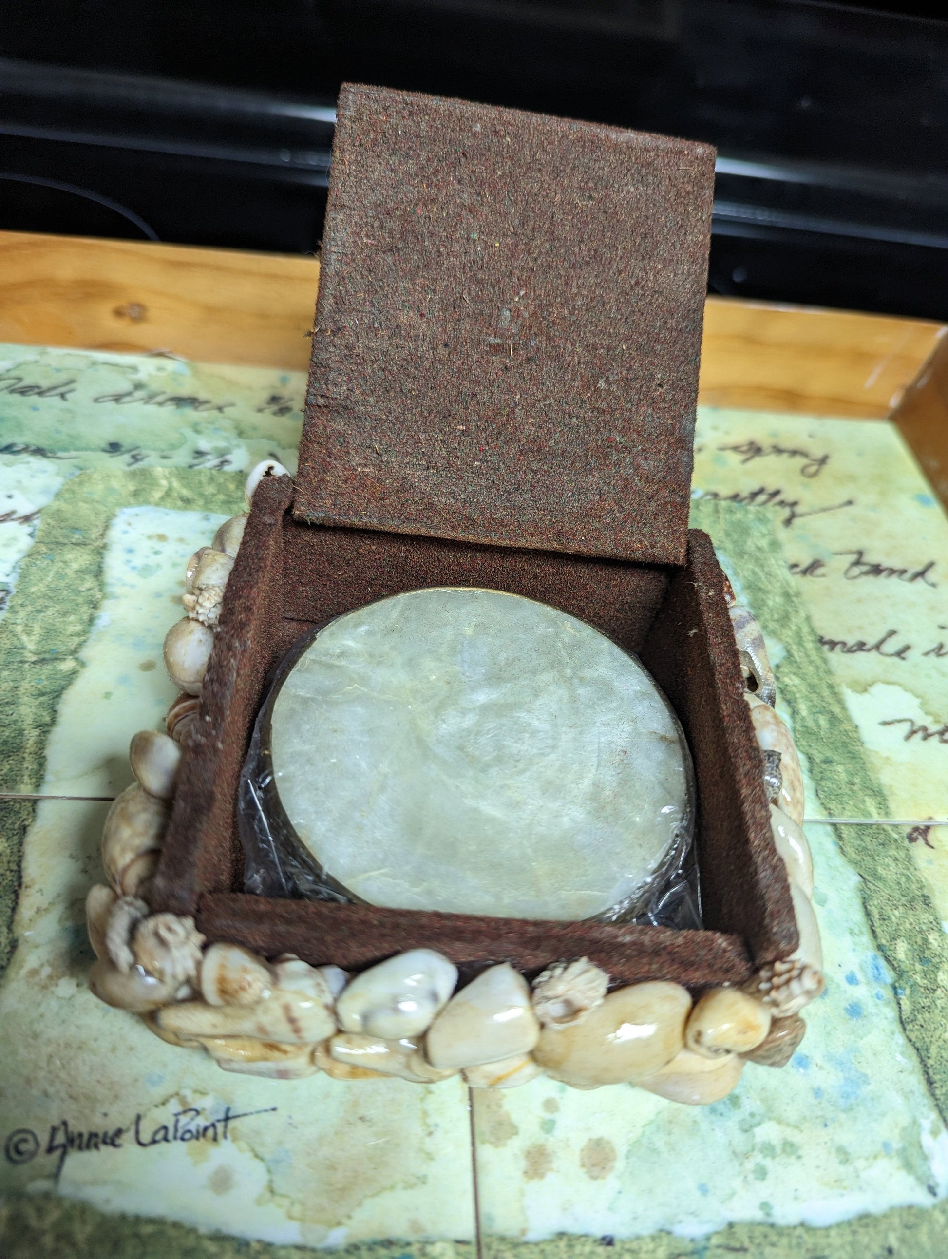 Vintage Seashell Coaster Set